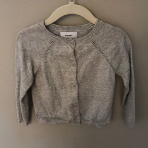 Gray cardigan
